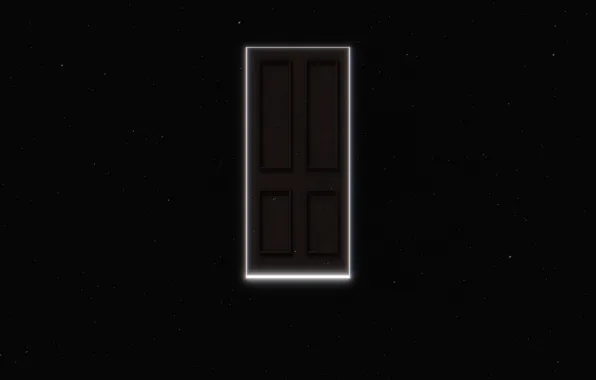 Picture space, glow, stars, the portal, the door, space, portal, glow