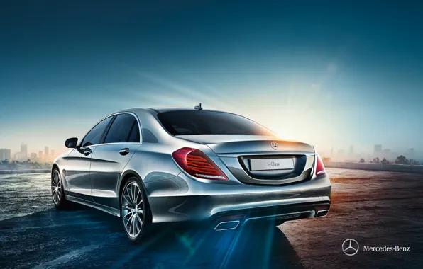 Picture Mercedes-Benz, 2013, Rear view, S-Class