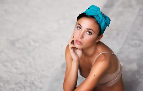 Look, background, Naomi, bow