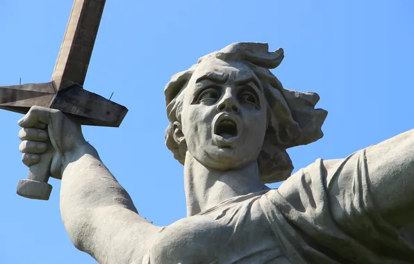 Sculpture, Memory, Volgograd, Closeup, Volgograd, Mamaev Kurgan, Mamayev Kurgan, The Motherland calls