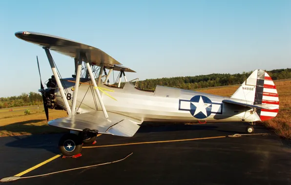 The plane, American, middle, Vought O3U-6, land and sea reconnaissance, «Corsair», Of vaut O3U-6, "Korser"