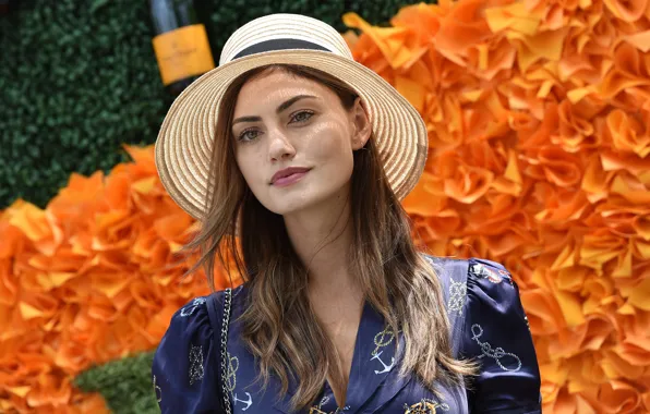 Picture look, girl, pose, makeup, actress, brunette, hair, Phoebe Tonkin