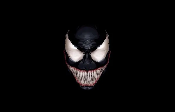 Spider-man, anger, black, teeth, evil