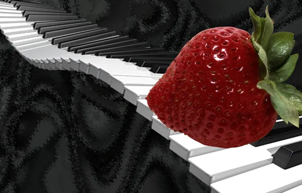 Music, mood, keys, strawberry