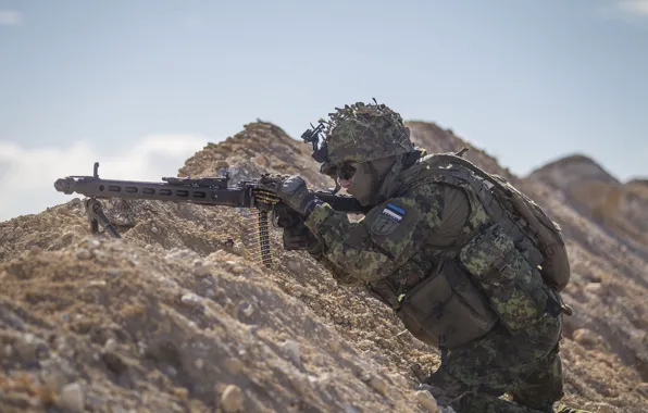 Weapons, soldiers, Estonian Army