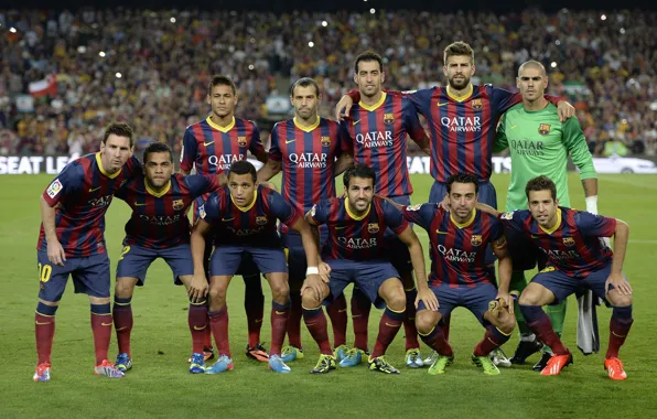 Sport, Football, Lionel Messi, Lionel Messi, Barcelona, Javi, David Villa, David Villa