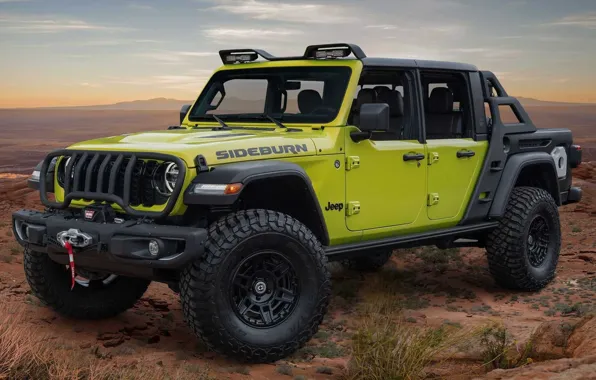 Picture Concept, Jeep, Jeep, Jeep Gladiator Rubicon Sideburn, Sideburn