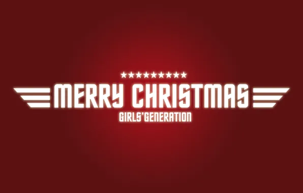 Picture holiday, new year, red background, merry christmas, girls generation