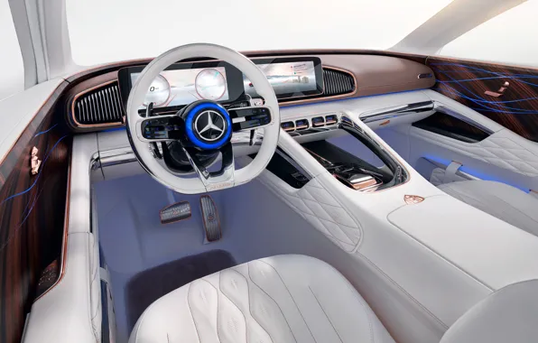 Mercedes-Benz, the wheel, Vision, salon, 2018, Mercedes-Maybach, electrocreaser, Ultimate Luxury