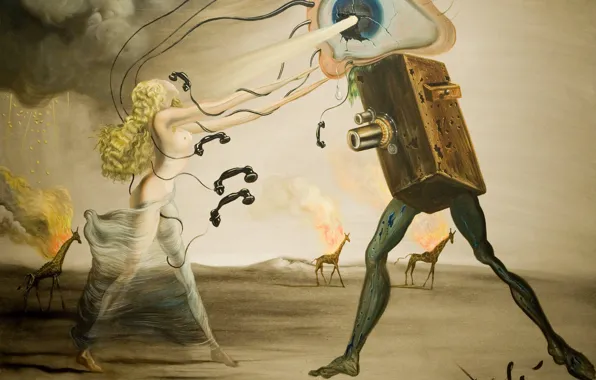 Surrealism, picture, Salvador Dali, Salvador Dali, Modern Rhapsody