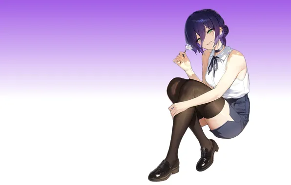 Kawaii, girl, anime, stockings, purple, shoes, babe, cute
