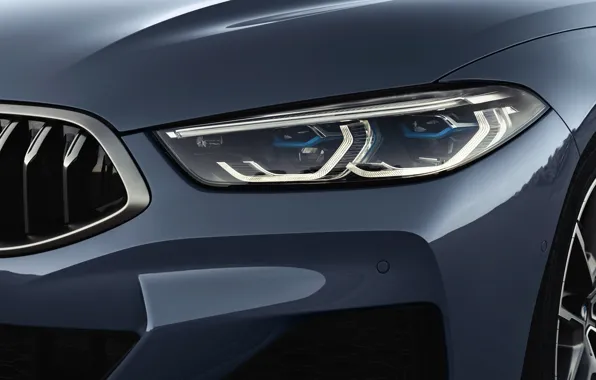 Picture coupe, headlight, the hood, BMW, grille, bumper, Coupe, 2018