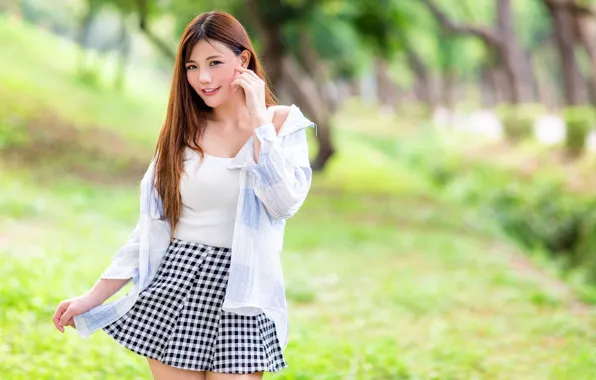 Picture summer, girl, Asian