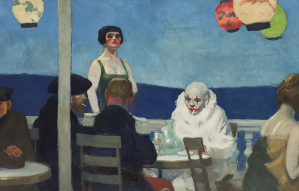 1914, Edward Hopper, Evening Blue
