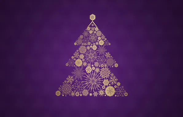 Minimalism, Snow, Christmas, Snowflakes, Background, New year, Holiday, Art