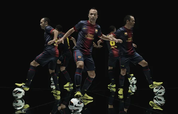Picture Sport, Football, FC Barcelona, FC Barcelona, Andres Iniesta, Andres Iniesta, Barca, Nike