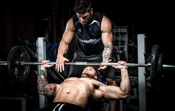 Tattoo, fitness, muscle, muscle, rod, tattoo, training, athlete
