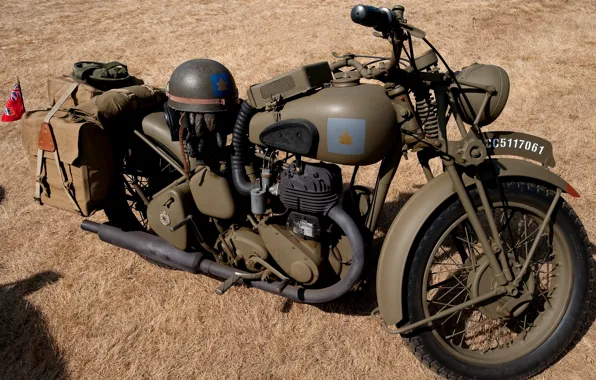 Picture coloring, The second world war, BSA M20, British motorcycle