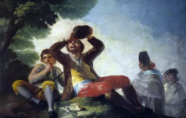 Thirst, picture, genre, Francisco Goya, Drinking