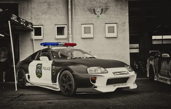 Toyota, Car, Police, Supra, JDM