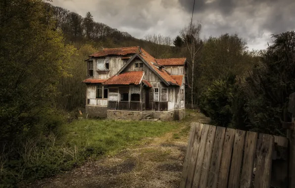 Background, the fence, home