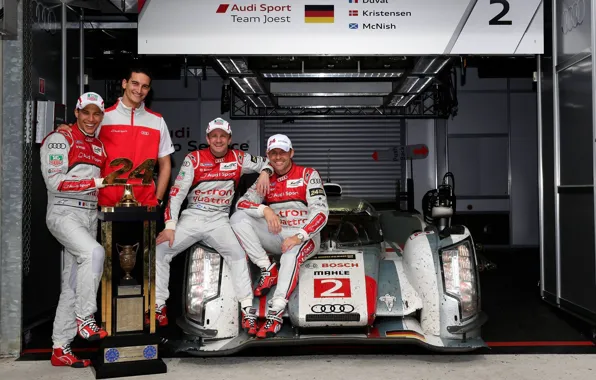 Audi, victory, Le Mans 24 2013, Kristensen, McNish, Duval