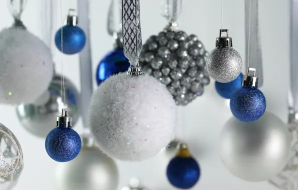 Balls, decoration, new year, Christmas