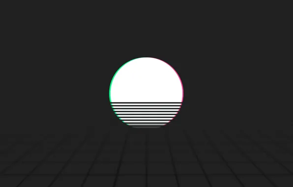 The sun, Music, Style, 80s, Style, Neon, Illustration, 80's