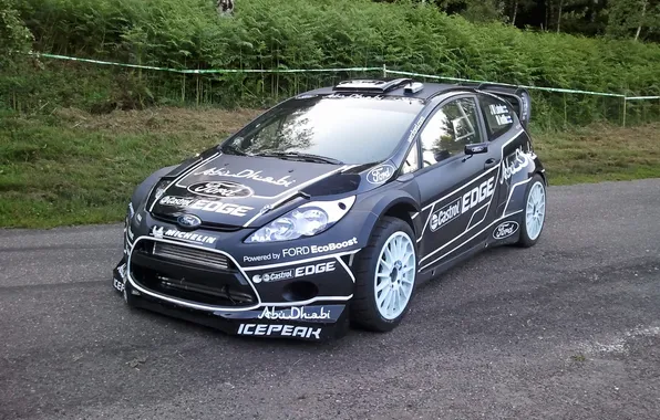 Picture black, ford, black, rally, wrc, fiesta rs