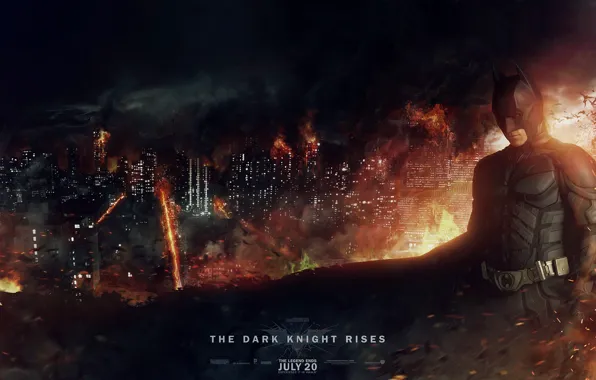 Night, The city, Batman, House, Batman, The Dark Knight Rises, Christian Bale, Christian Bale