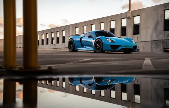 Picture Blue, 918 Spyder, Puddle