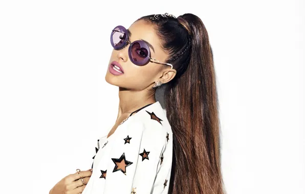 Picture glasses, singer, celebrity, Ariana Grande