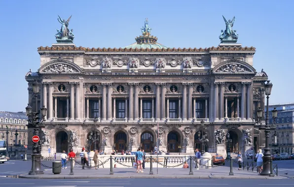 The city, Paris, France, Opera house, Grand Opera
