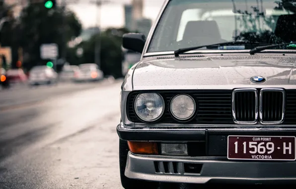 Picture drops, grey, BMW, the front