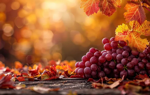 Autumn, leaves, rays, light, red, glare, pink, foliage