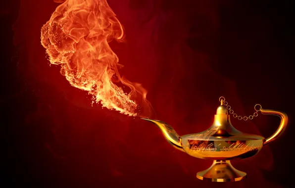 Fire, magic, jin, lampa