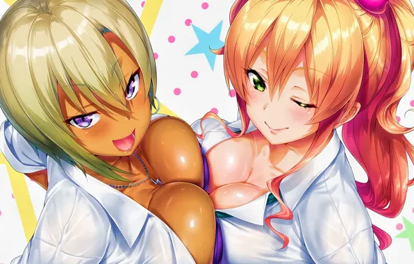 Kawaii, long hair, boobs, woman, big, breast, beautiful, pretty