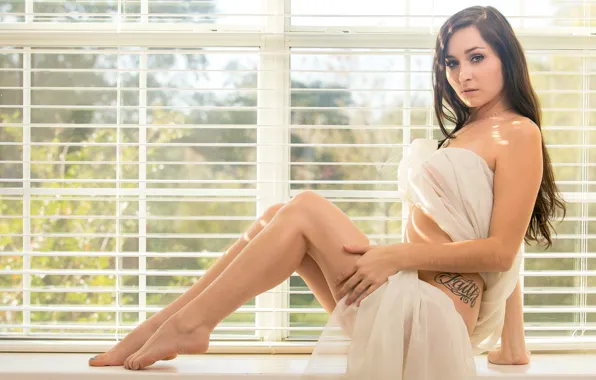 Picture face, model, hair, figure, tattoo, legs