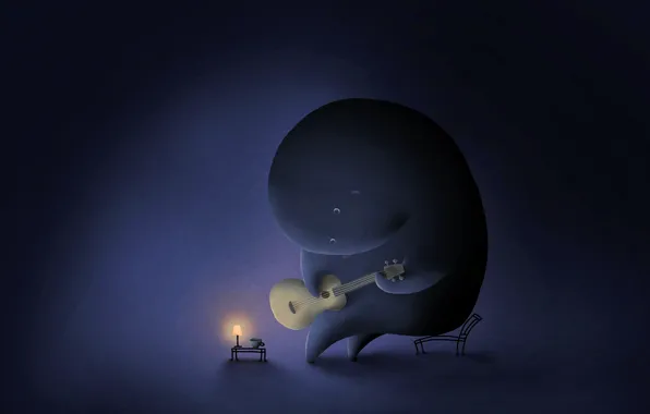 Elephant, guitar, vladstudio