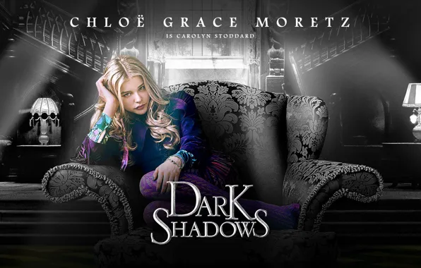 Picture movie, Dark Shadows, Chloe Grace Moretz, Tim Burton, a member of the clan Collins, Carolyn