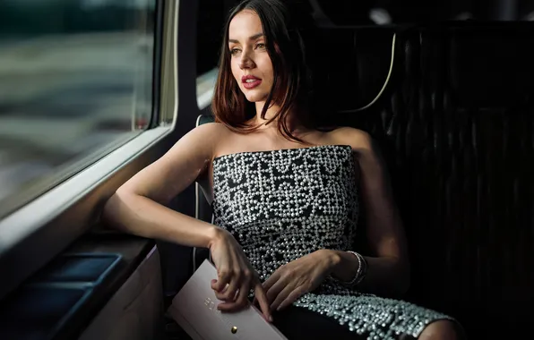 Look, girl, pose, photo, makeup, dress, actress, lips
