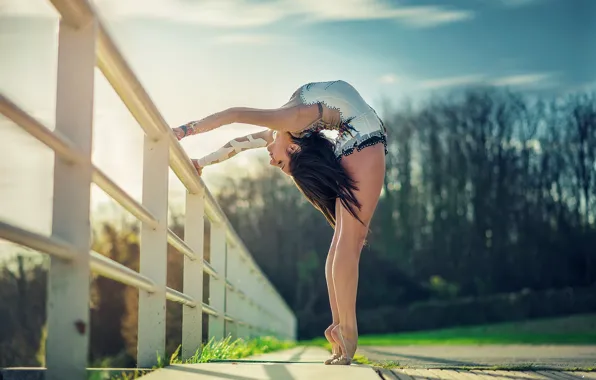 Girl, pose, background