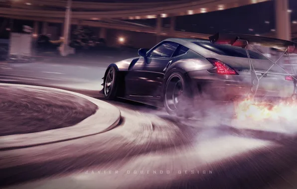 Sportscar drift by Javier Oquendo [3840x2160]