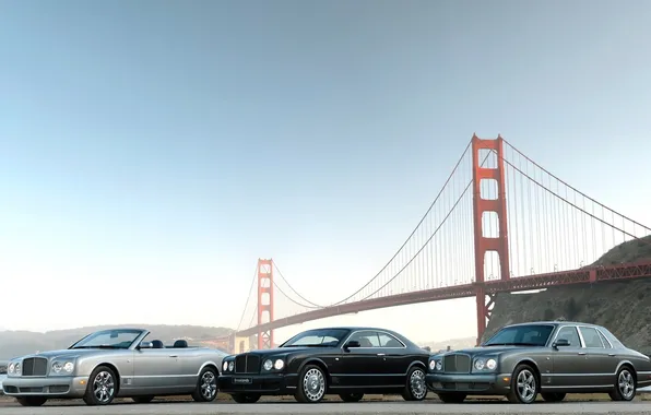 The sky, bridge, Arnage, Golden gate, bentley, Brooklands, mixed, Azure