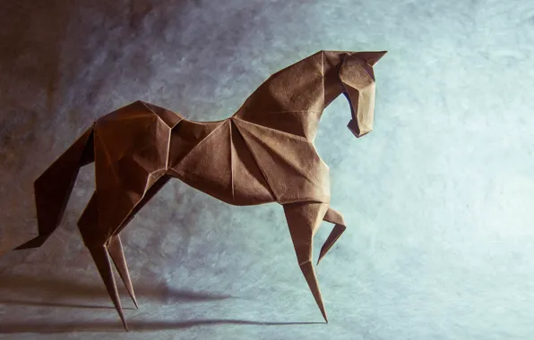 Picture paper, horse, origami