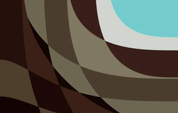 White, line, abstraction, brown, turquoise, material, Lollipop