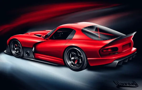 Auto, Figure, Machine, Dodge, Viper GTS, Art, Viper, GTS