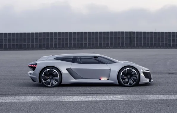 Road, grey, Audi, profile, 2018, PB18 e-tron Concept