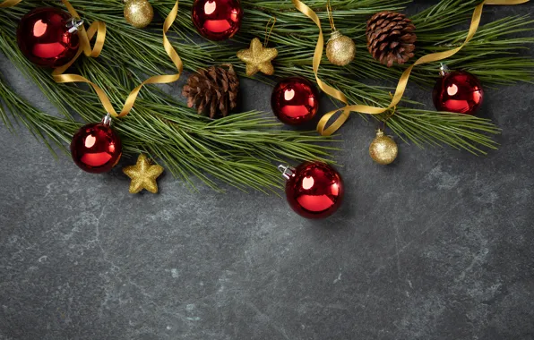 Decoration, balls, New Year, Christmas, Christmas, balls, wood, New Year
