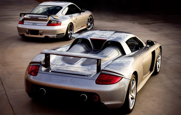 Auto, Porsche, sports car, Carrera GT, 911 GT2
